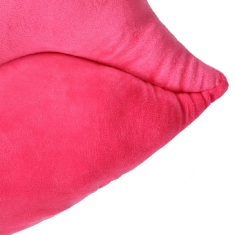 Pink Lips Decor Pillow Velvety Double Sided Throw Pillow Decor